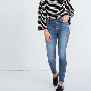 Madewell 10” High Rise Button Fly Jeans, 32